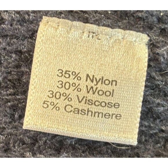 Jos A Bank Reserve Italian Yarn Blue Turtleneck Sweater XXL Cashmere Wool Blend - Picture 4 of 5